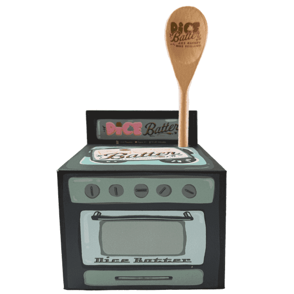 Lethal Chicken Games Dice Batter Family Board Game – Fast-Paced Dice Rolling & Strategy Fun for Ages 4 and up