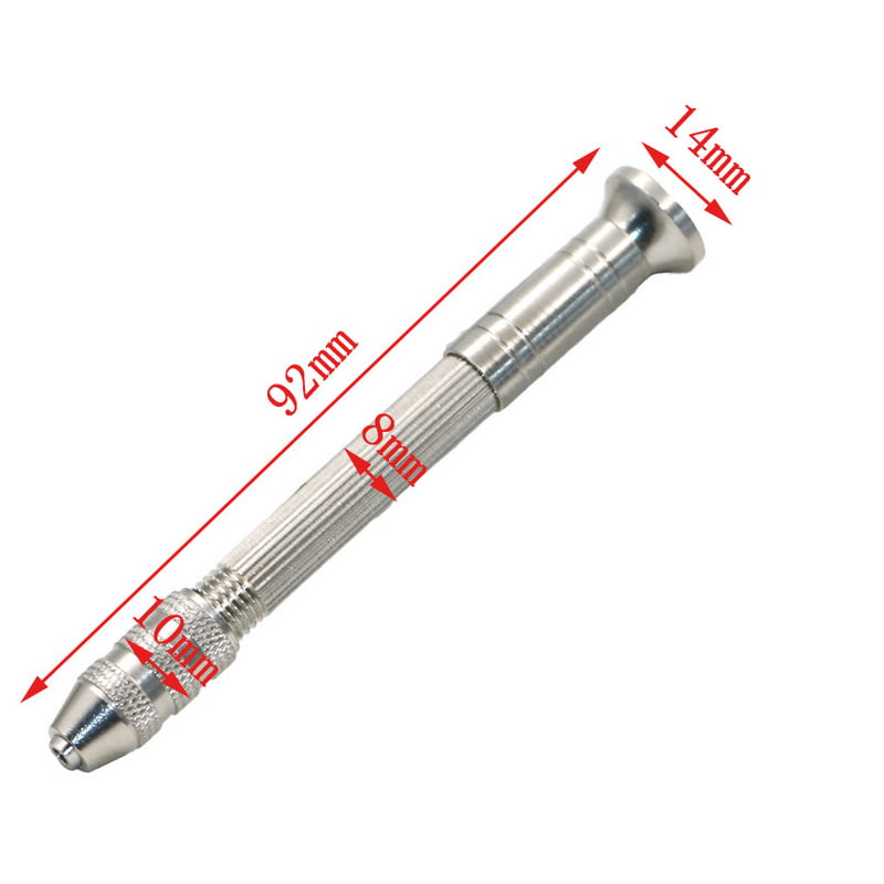 Aluminum Semi-Automatic Mini Manual Hand Drill Chuck Twsit Micro Drill Bit Fine 
