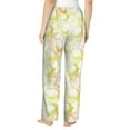 thumbnail image 3 of Uemuo Lemon Potatoes Pattern Women's Wide Leg Palazzo Lounge Pants with Pockets Light Weight Loose Comfy Casual Pajama Pants-Small, 3 of 9