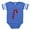 Royal Blue, variant on CafePress - Candy Cane Graffitti_Wh - Cute Infant Baby Football Bodysuit