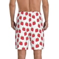 thumbnail image 2 of Balery Cartoon Strawberry Men's Cotton Knit Pajama Shorts Waistband & Pockets,Short Pajama Pants-3X-Large, 2 of 8