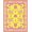 Yellow, Pattern 1, variant on Flatwoven High Traffic Area Rug, Vibrant Groovy Flower Arrangement, Non Slip, Stain Resistant, Washable Area Rugs for Living Room, Bedroom(Yellow, 4X6)