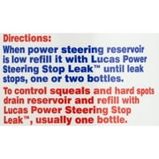 Lucas Oil Power Steering Stop Leak 12 Ounce Automotive Additive