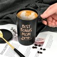 thumbnail image 5 of Gifts for Mom - Futtumy Best Bonus Mom Ever Coffee Mug, Mother's Day Gifts, Christmas Gifts, Birthday Gifts, 14 fl oz Black Coffee Mugs Ceramic Coffee Mug Tea Cup, 5 of 10