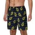thumbnail image 2 of Balery Avocado Mens Swim Trunks Swim Shorts for Men Quick Dry Inseam Beach Shorts with Compression Liner Pocket-3X-Large, 2 of 9