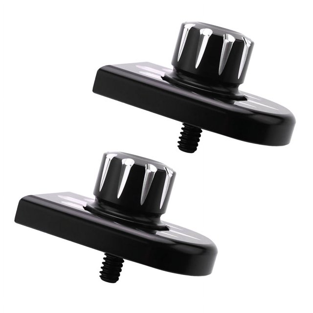 4x Perno del Asiento Trasero de la Motocicleta Tornillo de LengüEta Kit Cubierta de Perilla de Montaje Cnc de Aluminio