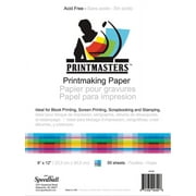 Speedball Print Master Block Printing Paper, 18 x 24 Inches, 60 lb, 50 Sheets