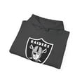 thumbnail image 2 of Raiders Las Vegas Football Oakland Los Angeles Raider Nation Hoodie 5 Colors - Dark Heather / L, 2 of 4