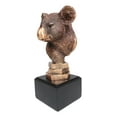 thumbnail image 4 of Exotic Australian Koala Bear Head Bust Statue In Bronze Electroplated Finish, 4 of 5