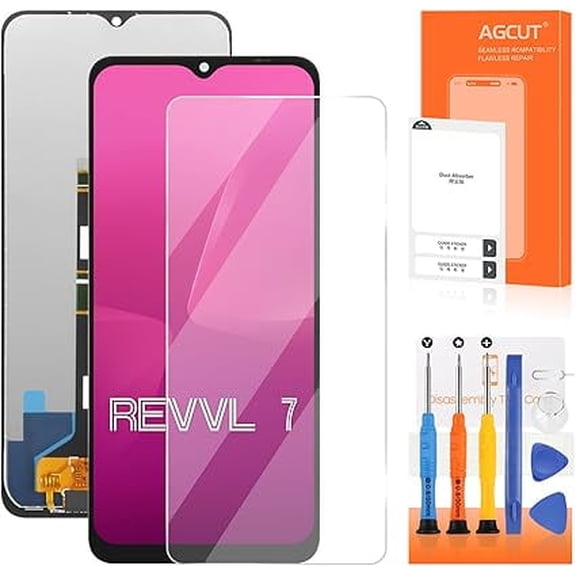 TFT for T-Mobile Revvl 7 Screen Replacement for T-Mobile Revvl 7 5G Display for Revvl 7 LCD Replacement TMRV075G Digitizer Touch Screen Assembly Repair Parts