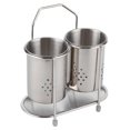 thumbnail image 2 of Gonnely Chopstick Holders-Wall?Mounted 304 Stainless Steel Chopsticks Spoon Storage Drain Rack Basket Kitchen Utensils, 2 of 7