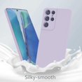 thumbnail image 6 of Galaxy S21 Ultra Case, (2 Pack) Screen Protector Film with Liquid Silicone Gel Rubber Soft Microfiber Cloth Lining Cushion Shockproof Cover Case for Galaxy S21 Ultra (5G) 6.8 inch Purple, 6 of 12