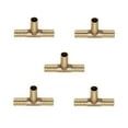 thumbnail image 4 of DOLITY 3-5pack 5pcs Brass Joiner Fuel Hose Joiner Tee Connector Gas 3 Pcs, 4 of 6