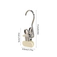thumbnail image 3 of EGNMCR Bacs de Rangement, Conteneurs de Rangement en Caoutchouc Souple Cintres pour Pantalons Clips Organisateur de Placards Multi-Usage en Acier Inoxydable Antidérapant Sans Trace Clip pour Jupes Jeans Acier Inoxydable Clips, 3 of 6