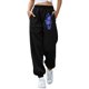 thumbnail image 1 of Pantalones Gibobby de mujer holgados Cintura media Batterflies negros Estampados Talla S, 1 of 5