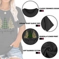 thumbnail image 4 of XCHQRTI Christmas Tree Shirt for Women Plus Size Tshirt Short Sleeve Graphic Top, 4 of 8