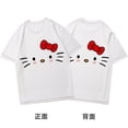 thumbnail image 2 of Pantalones cortos Hello Kitty de verano para niños, holgados, combinables, con estampado 3D, para playa, informales, para parejas, 2 of 5