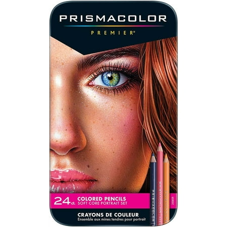 Prismacolor Premier Colored Pencils, Portrait Set, Soft Core, Adult Coloring, 24 Pack 24-count - Portrait