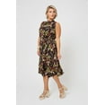 thumbnail image 2 of Leota Women's Sleeveless Mindy Dress in Orchid Meadow (Curve) Multi Size 1X, 2 of 3