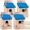 4 Pack, variant on 2 Pack Cedar Bluebird House, Wooden Bird Houses for Outside with 1.5" Hole, Metal Predator Guard & Secure Door Latch, Fledgling Grooves, Air Vents for Bluebird Wren Swallow