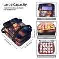 thumbnail image 3 of Independence Day Double-Layered Insulated and Refrigerated Large Capacity Lunch Bag with Two Compartments for Hand Carry - 7.1x11.4x16.1 Inches, 3 of 6