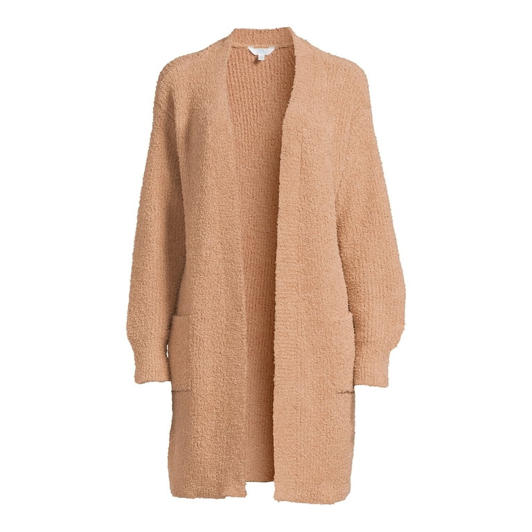Time and Tru Women's Super Soft Duster Cardigan Sweater, Midweight