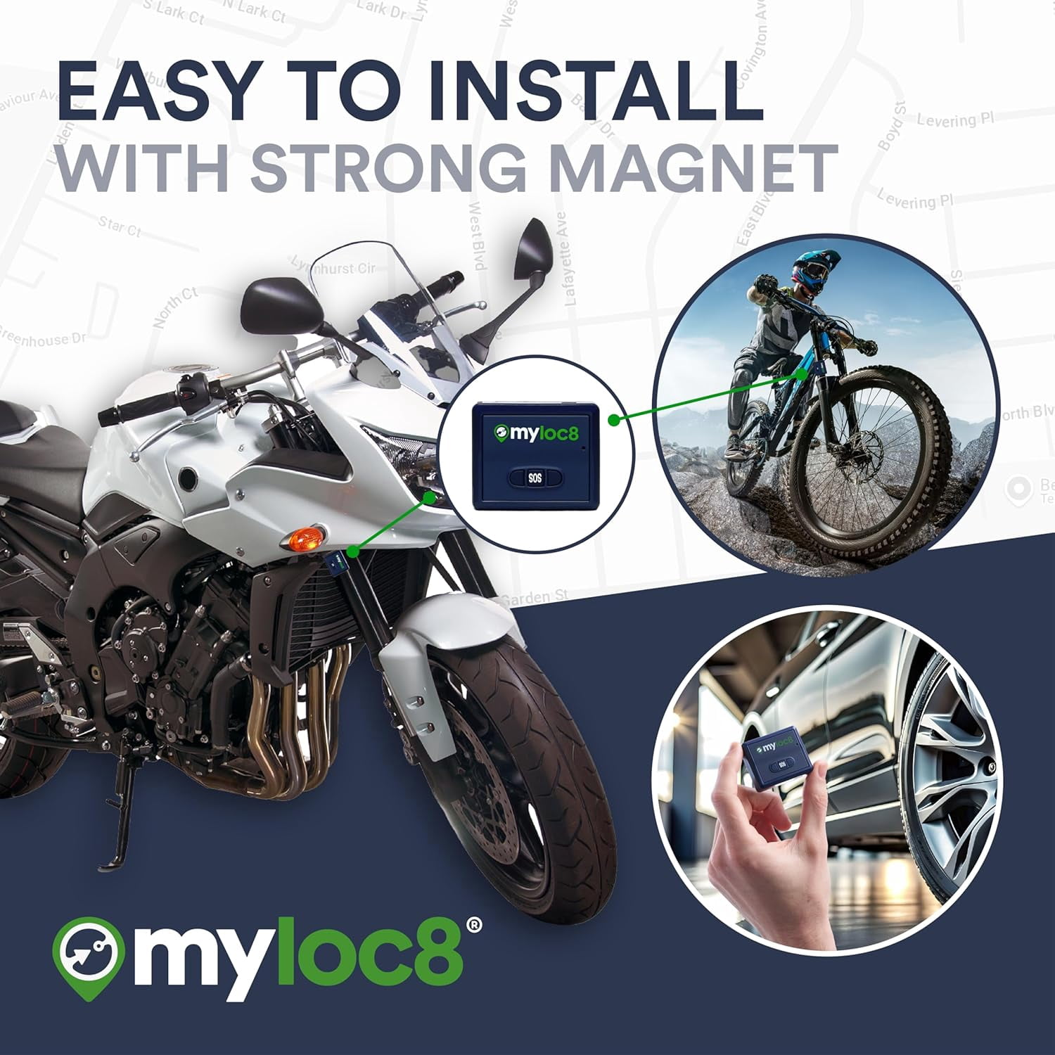 GPS Tracker for Vehicles with Magnet  4G LTE Real-Time Location Device with App, Long Life Battery  Anti-Theft GPS Tracker for Car, Motorcycle, Scooter, Bike