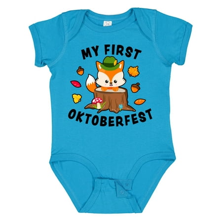 

Inktastic My First Oktoberfest with Fox Gift Baby Boy or Baby Girl Bodysuit