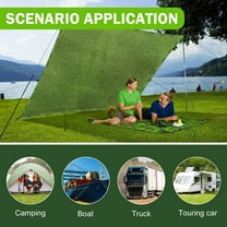 16 Oz Heavy Duty Canvas Tarps Waterproof Camping Cotton Tarpaulin Cover Tent