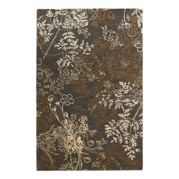 Linon Ashton Area Rug Charcoal