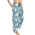 thumbnail image 2 of Balery Lilies Flowers print Women's Pajama Pants,Ultra Lightweight Pjs,Lounge Pant-Medium, 2 of 9