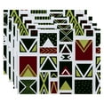 thumbnail image 2 of Simply Daisy 18" x 14" Merry Susan Geometric Print Placemats, Set of 4, 2 of 2