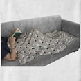thumbnail image 5 of Sheep Soft Flannel Fleece Blanket, Continuous Jumping Furry Animal Counting to Sleep Nursery Theme Pattern, Cozy Plush for Indoor and Outdoor Use, 60" x 80", Pale Tan Charcoal Grey, by Ambesonne, 5 of 5