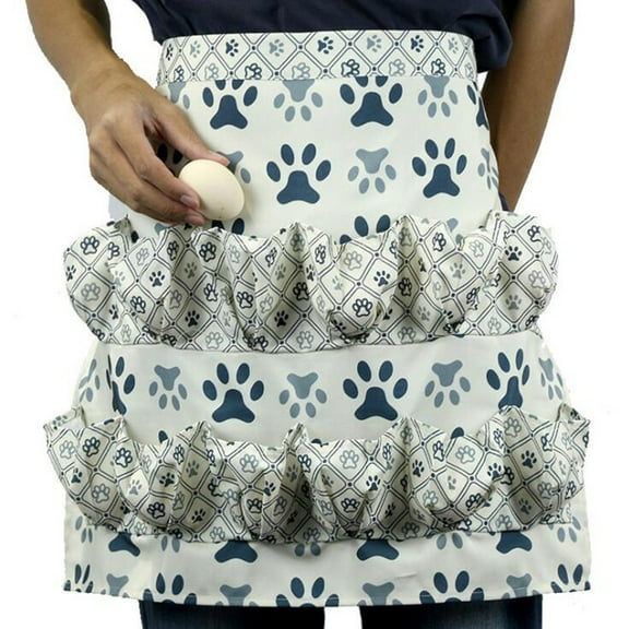 Shldybc Egg Apron for Fresh Eggs,Egg Collecting Apron with Deep Pockets, Chicken Egg Apron for Women, Chicken Farm Home Apron, Spring Savings
