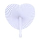 thumbnail image 1 of 12 abanicos de papel para boda, plegables, en forma de corazón, color blanco, 1 of 2