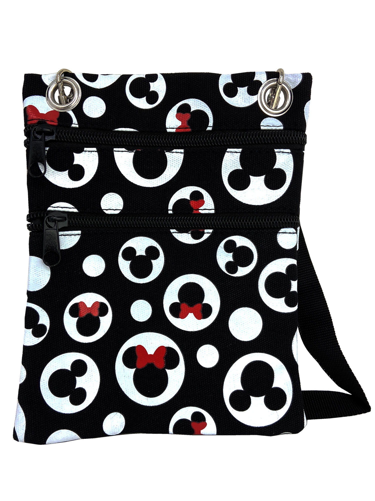 Disney Mickey & Minnie Mouse Passport Bag All-Over Print Travel 