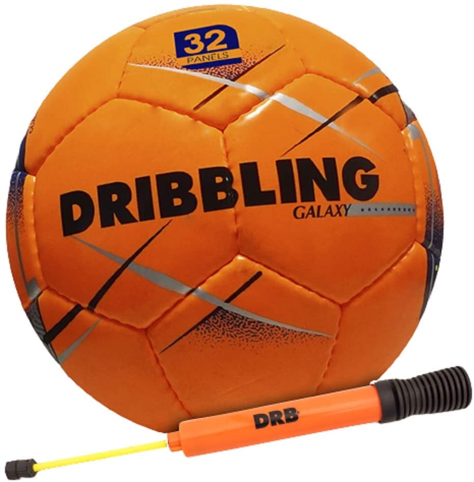 Hand Stitched Durable Smooth PVC Teen & Adult DRB DRIBBLING Galaxy Sala Futsal Pu Butyl Bladder Available in Different Sizes & Colors Society Match Soccer Ball Youth Street Ball for Kids 