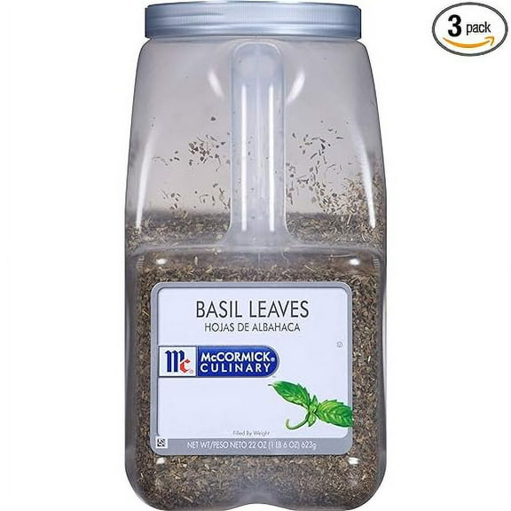 Mccormick Seasoning Basil Leaf, 22 Ounce - 3 per case.