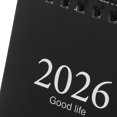 thumbnail image 4 of GOOHOCHY Calendario de escritorio 2026 mensual con caballete, bloc mensual, calendario pequeño de pie para el hogar y la oficina, color negro, 4 of 7