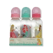 BABY BOTTLE SET 3 - GIRLS - DISNEY PRINCESS AQUA PINK - 9 oz BPA FREE