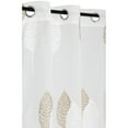 thumbnail image 2 of Safdie & Co. Curtain Panel Embroidered Double Leaf 84"L in Taupe/White, 2 of 2