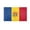 3x5 ft Polyester Flag, variant on AGAS Moldova Flag 12x18 inch - 24" Wood Pole 100% Polyester Double Stitched Moldovan National Mini Handheld Flag