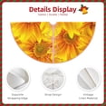 thumbnail image 3 of Fotbe 3D Sunflowers Pattern Christmas Tree Skirt, Tree Skirts Plush Christmas Decorations, Christmas Tree Skirts Xmas Decorations Holiday Party Decor-36", 3 of 6
