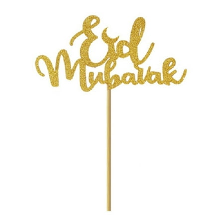 Birthday Cakes F Fancyleo Cake Toppers Eid Mubarak Wedding Ramadan Birthday Party Decoration Muslim Cupcake Topper Baking ()