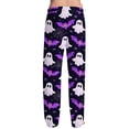 thumbnail image 5 of Domzest Halloween Mens Pajama Pants Halloween Graphic Drawstring Elastic Waisted Sleepwear Wide Leg Funny Pajama Bottoms Multicolor L, 5 of 6