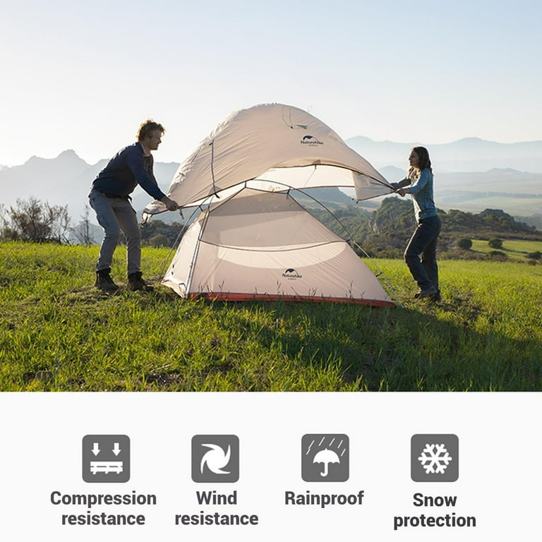 Naturehike, Cloud-up 1-person Camping Tent, 210T Polyester/20D