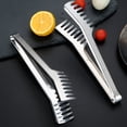 thumbnail image 4 of SPRING PARK Stainless Steel Salad Tongs , Non-slip & Easy Grip Clip Handy Utensil for Cooking, Serving, Barbecue, Buffet, Salad, Ice, 4 of 7