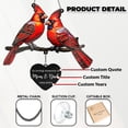 thumbnail image 2 of Personalized Memorial Cardinal Suncatcher, Sympathy Gift for Loss of Dad, Mom, or Grandma, In Loving Memory Remembrance Keepsake, 2 of 5