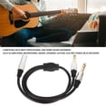 thumbnail image 3 of Splitter Sound Cable, Prevent Interference 6.35mm Splitter Y Cable Mono Female To Dual Male  For  For Microphone, 3 of 8