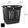 thumbnail image 4 of Sterilite Ultra™ Easy Carry Plastic Laundry Hamper, Black, Set of 4, 4 of 9